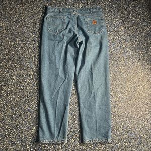 Carhartt Blue Jeans straight fit Vintage style Jeans 40x34